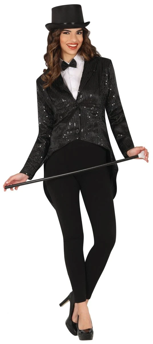 Zwarte Blazer Dames Pailletten
