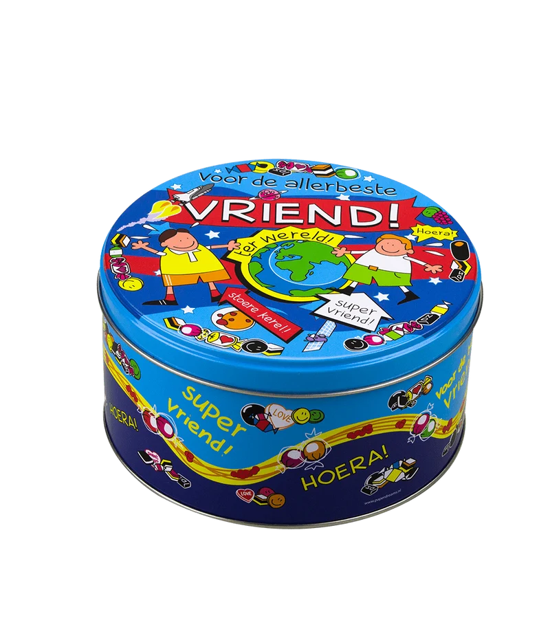 Snoeptrommel Vriend 14cm