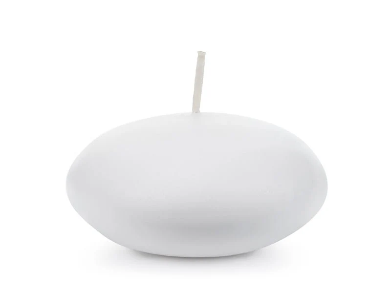 Witte Drijfkaars 8cm 4st