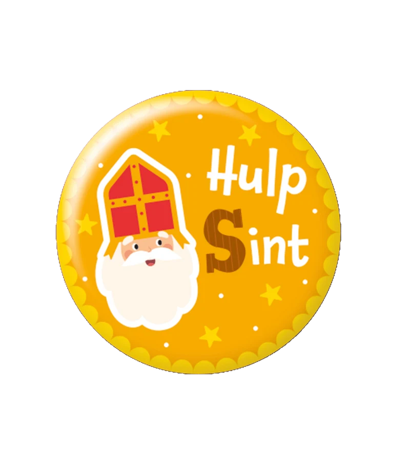 Sinterklaas Button Hulp Sint 5,5cm