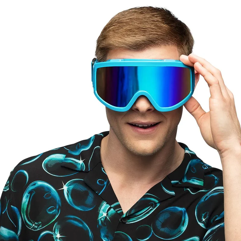 Blauwe Skibril