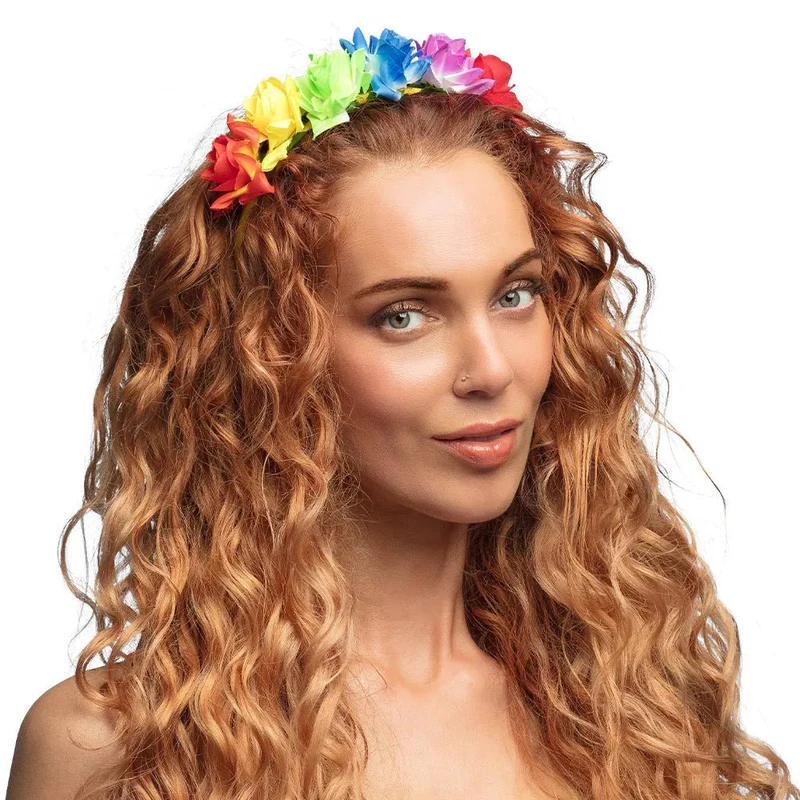 Gekleurde Haarband Bloemen