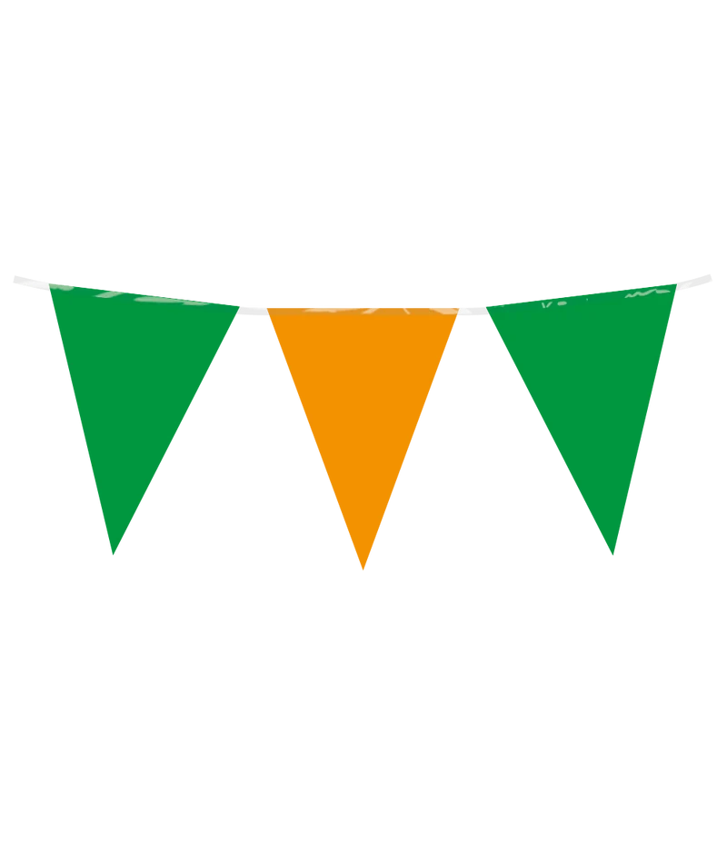 Groen Oranje Slinger Plastic 10m