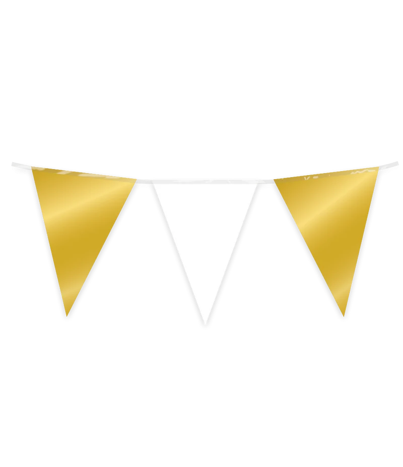Goud Witte Slinger Metallic 10m