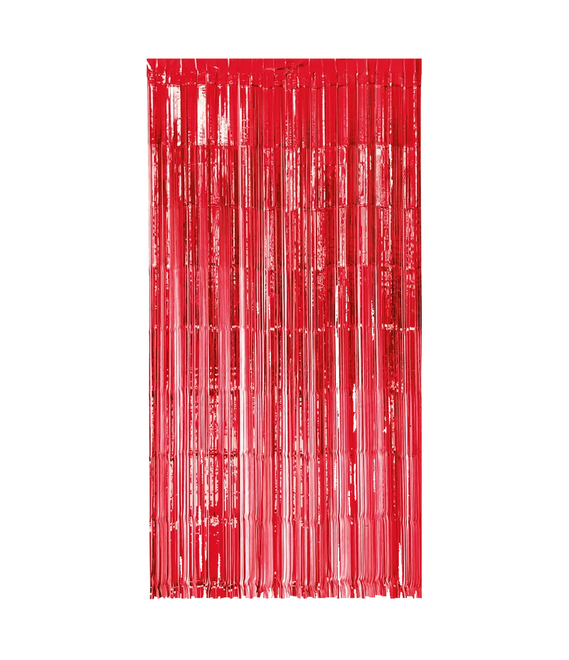 Rood Deurgordijn 2m