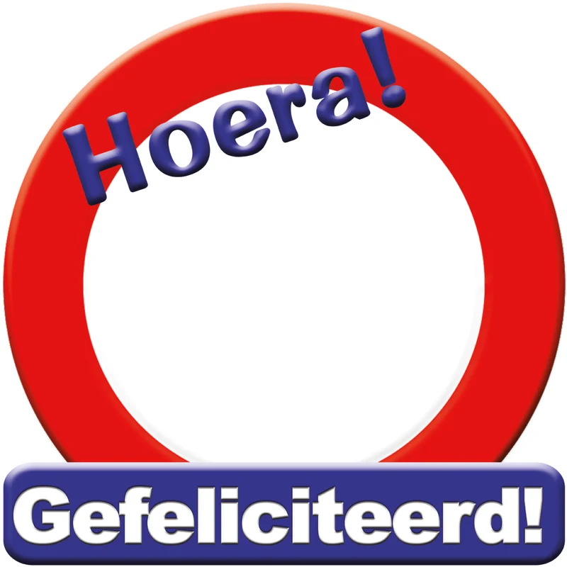 Verjaardag Deurbord Personaliseerbaar 50cm