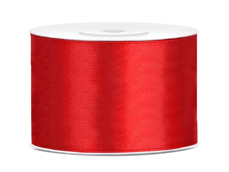 Satijn Lint Rood 50mm 25m