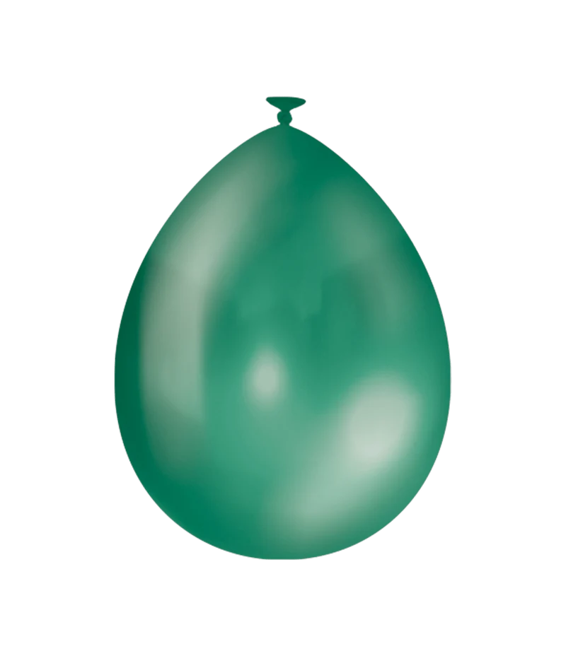 Donkergroene Ballonnen Metallic 30cm 10st