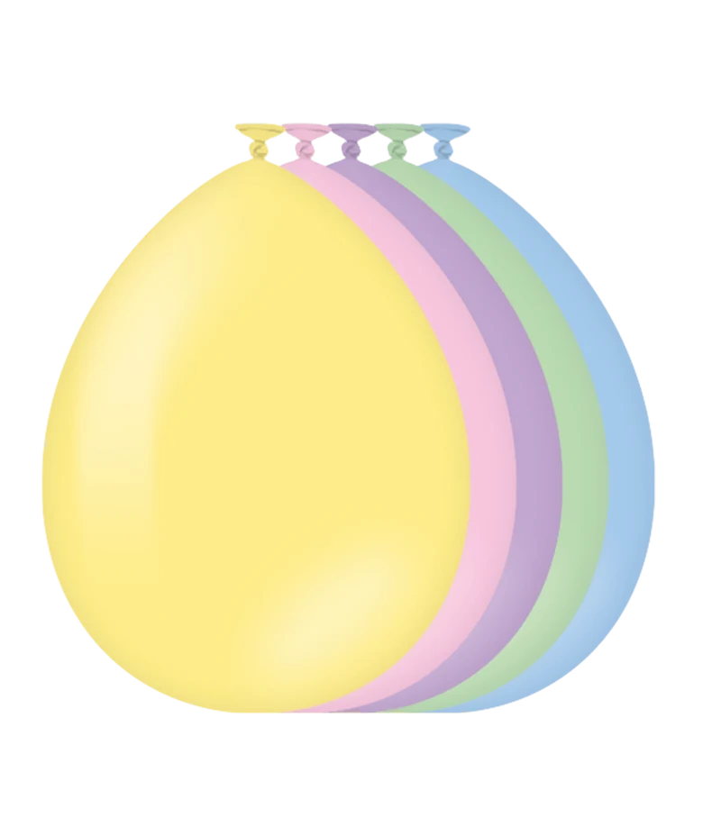 Gekleurde Ballonnen Pastel 30cm 50st