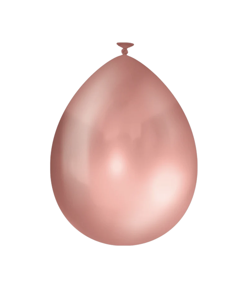 Rose Gouden Ballonnen Metallic 30cm 10st