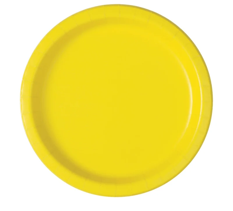 Gele Borden 17,1cm 8st