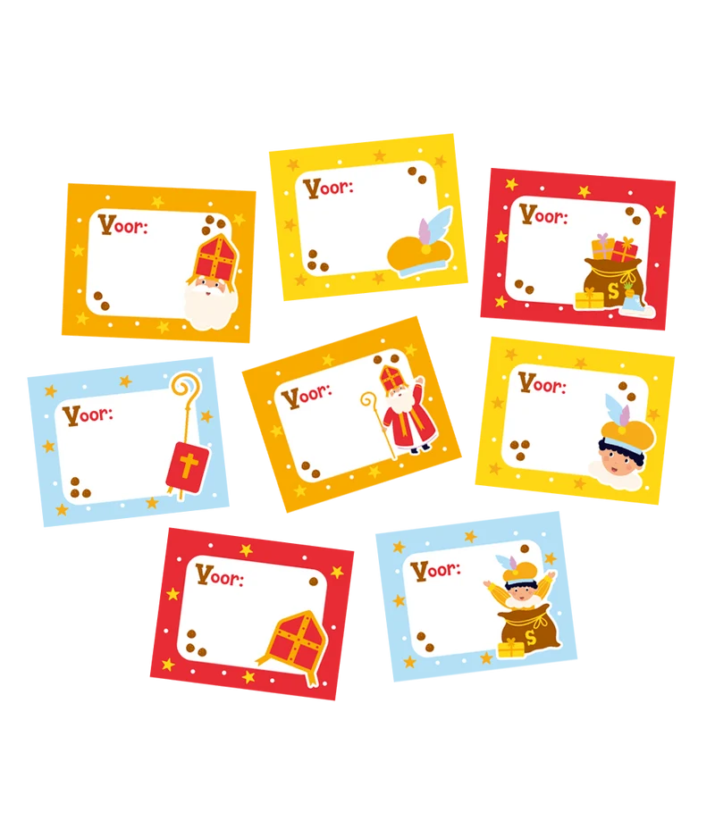Sinterklaas Naamstickers 50st