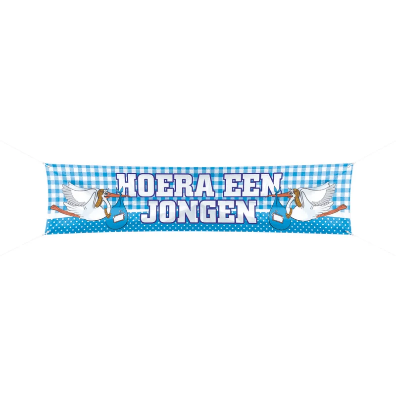 Geboortevlag Jongen XL 1,8m
