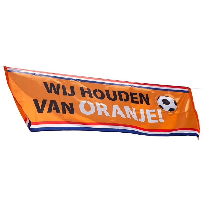 Vlag Wij Houden Van Oranje 2,2m