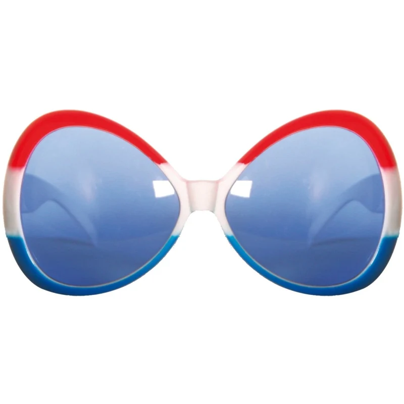 Rood Wit Blauw Bril XL