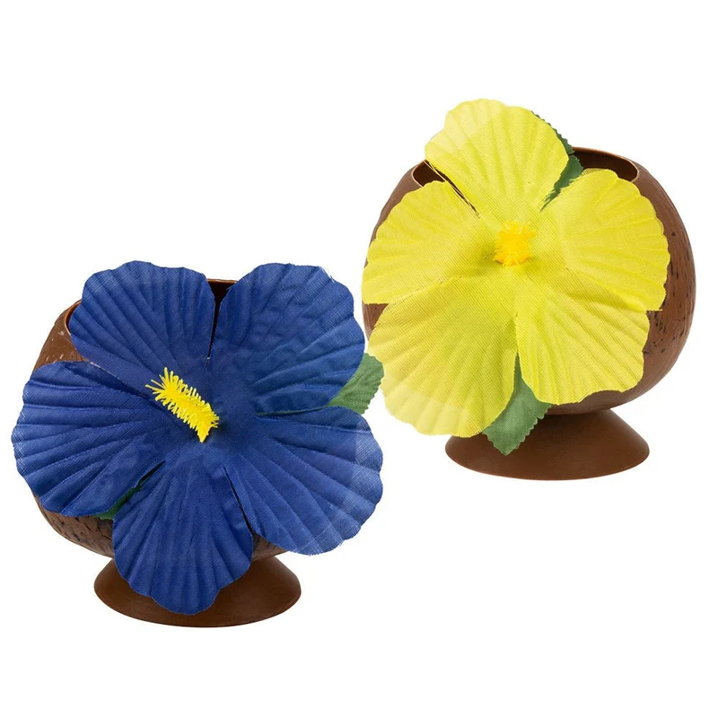 Kokosnoot Beker Hawaii Plastic 10cm