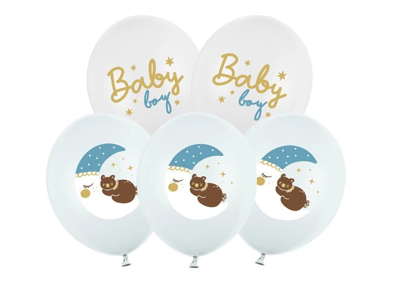 Baby Ballonnen Blauw 30cm 6st