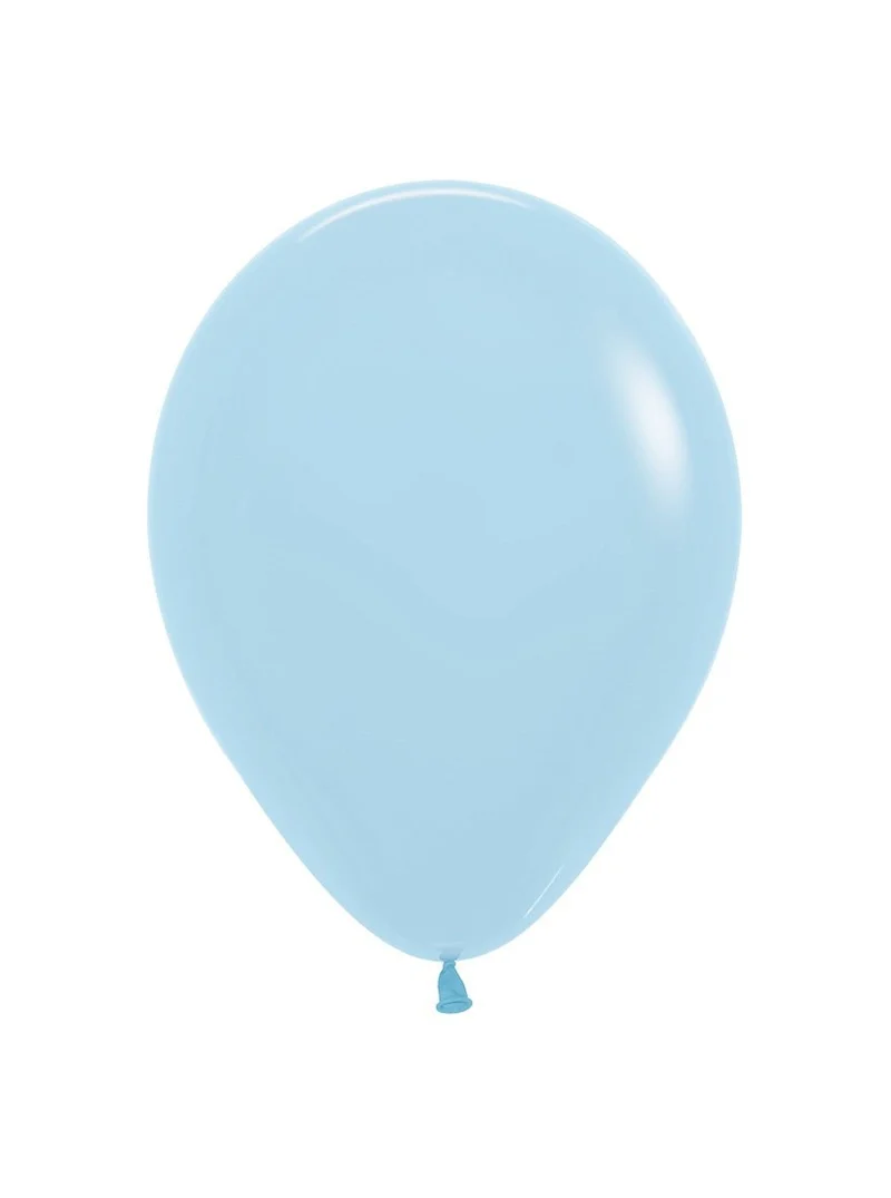 Ballonnen Pastel Matte Blue 23cm 50st