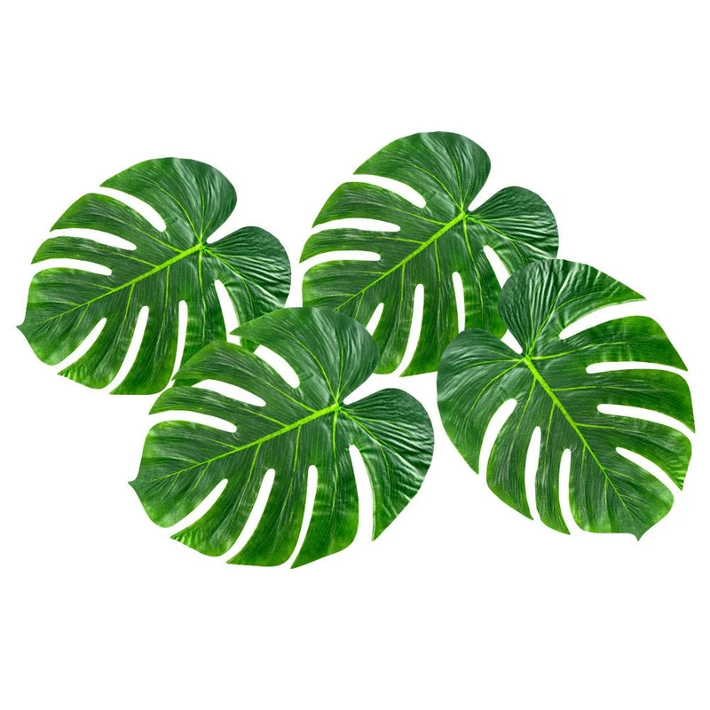 Decoratie Palmbladeren 33cm 4st