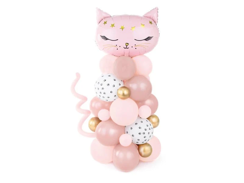 Ballonnenpilaar Kat Roze 1,4m