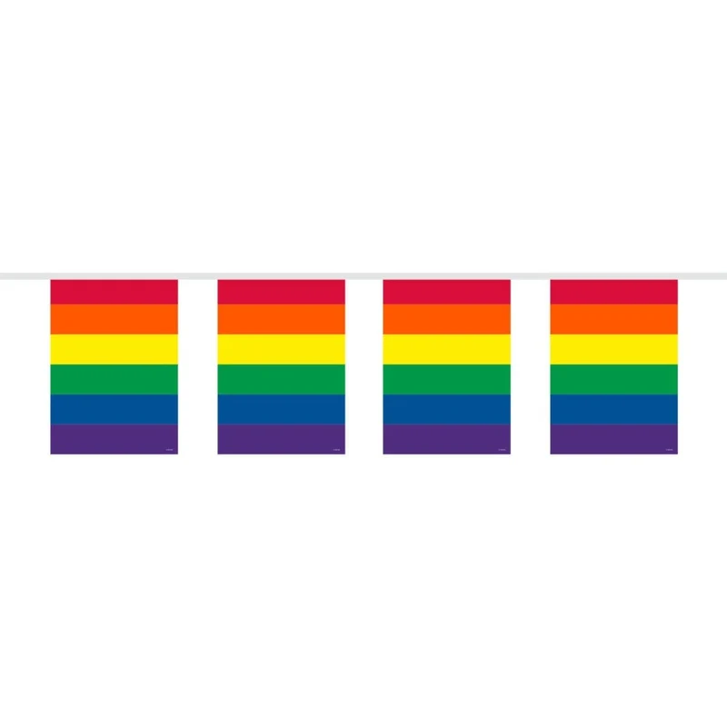 Regenboog Vlaggenlijn 10m