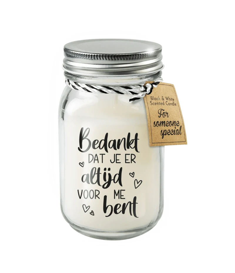 Geurkaars Bedankt 14cm