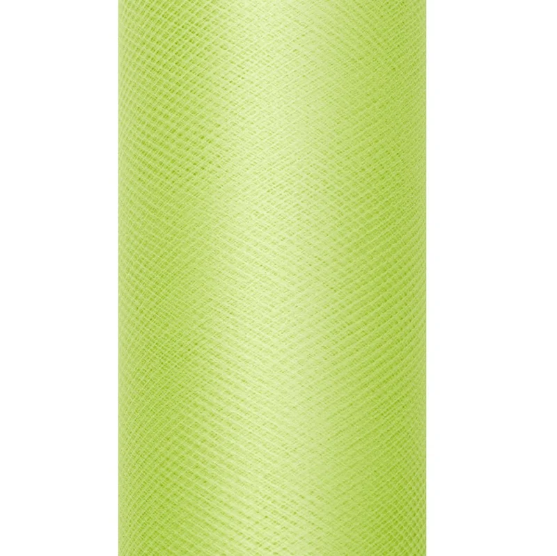 Lime Groene Tule Rol 15cm 9m
