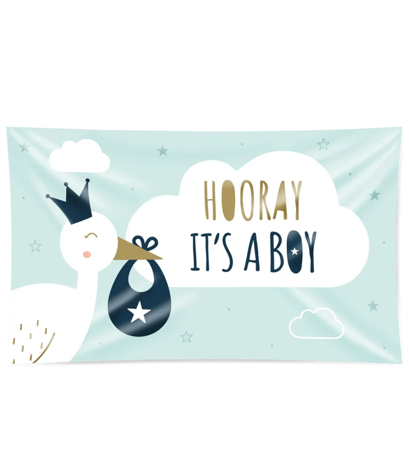 Gevelvlag New Born Baby Boy 1,5m