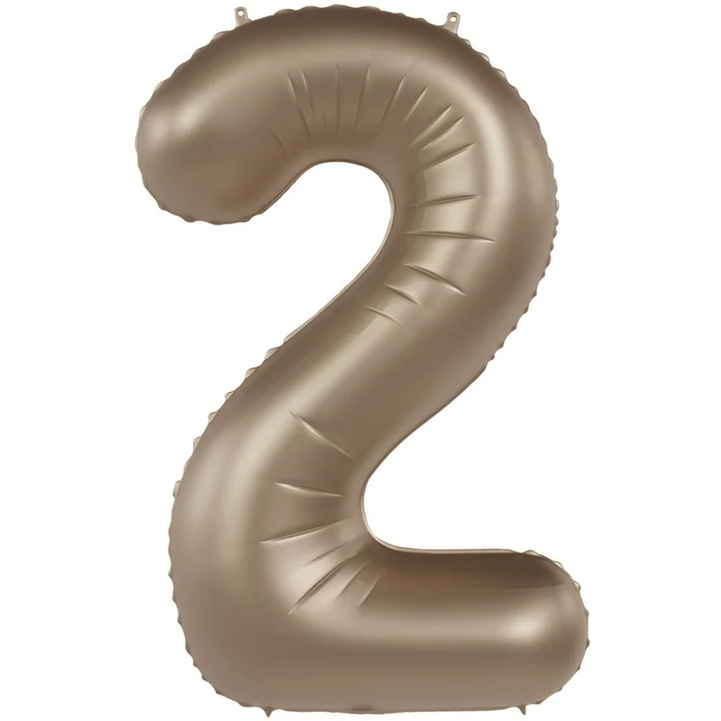 2 Jaar Cijfer Ballon Goud 86cm