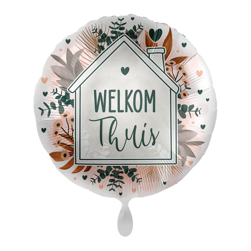 Welkom Thuis Helium Ballon Leeg 43cm