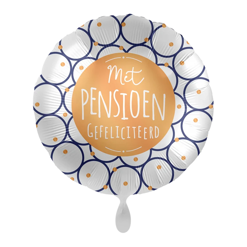 Helium Ballon Met Pensioen Gefeliciteerd!