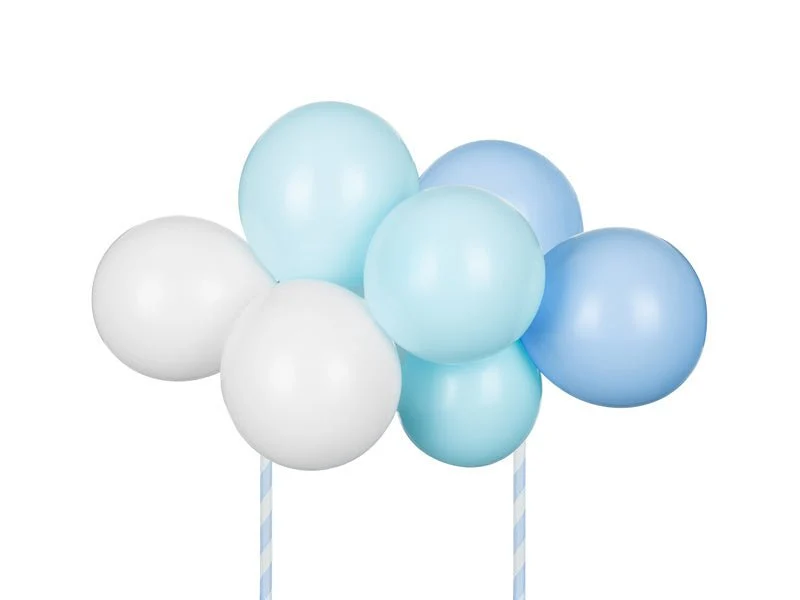 Blauwe Taarttopper Ballonnen 29cm