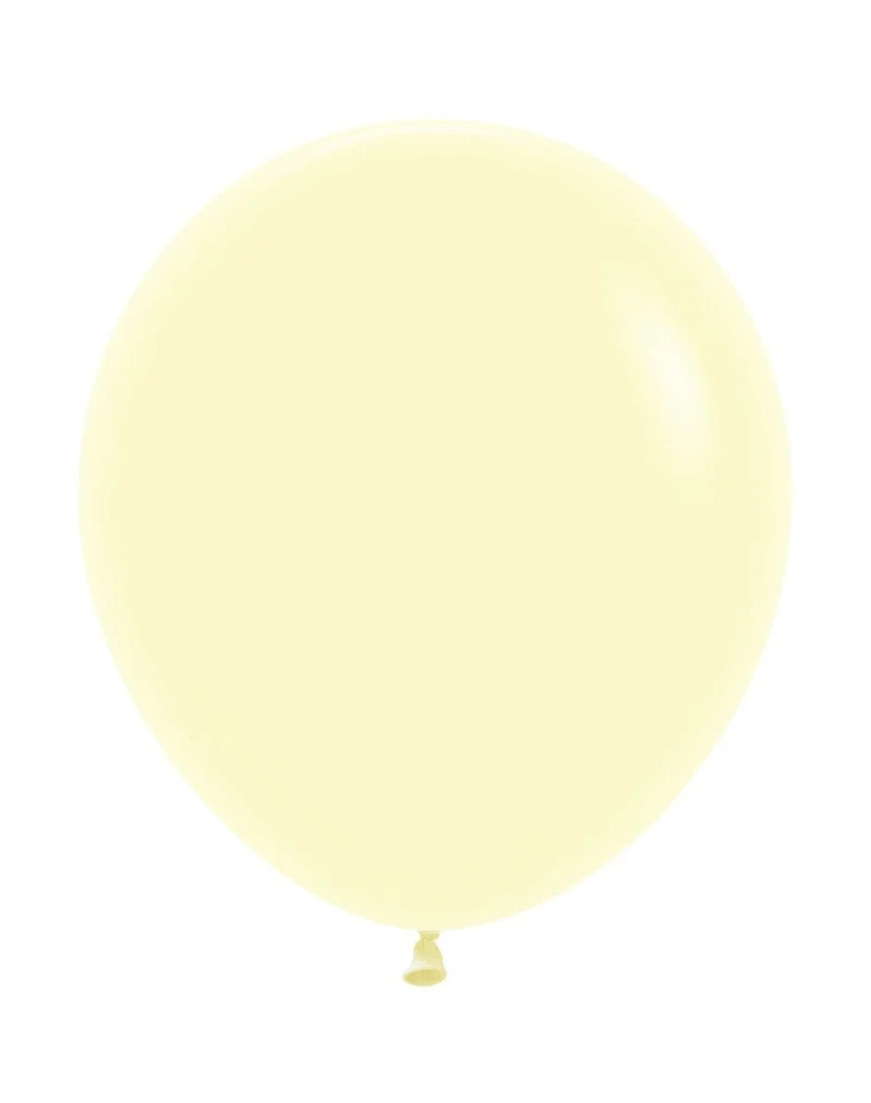 Ballonnen Pastel Matte Yellow 45cm 25st