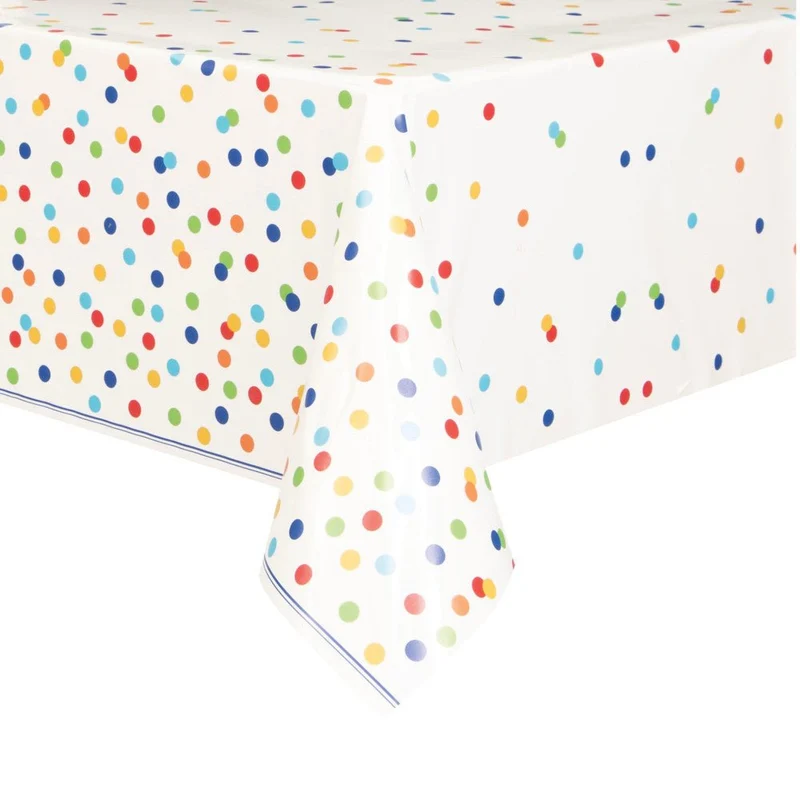 Tafelkleed Confetti Regenboog 2,13m