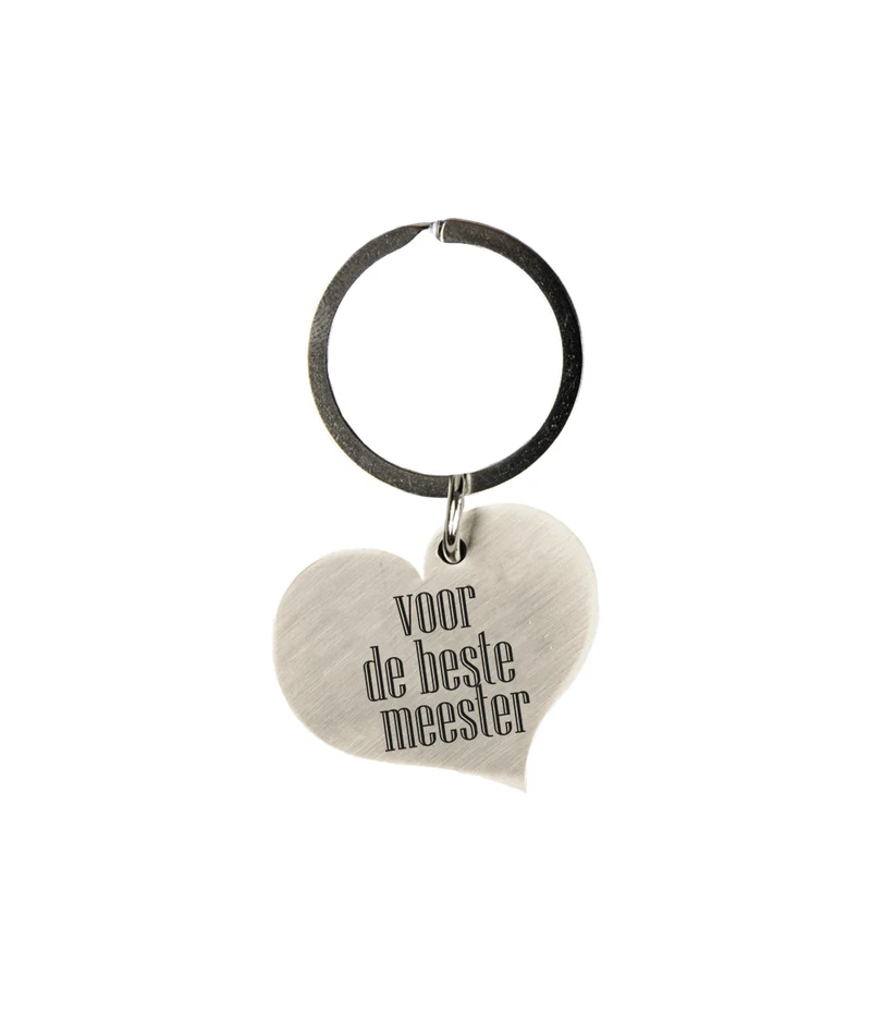 Sleutelhanger Beste Meester 10cm