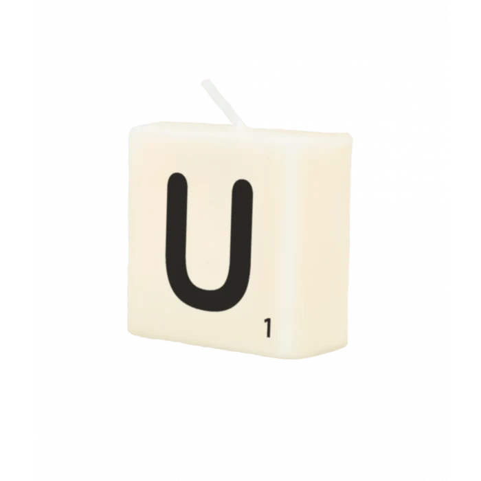 Letter Kaarsje U 4cm