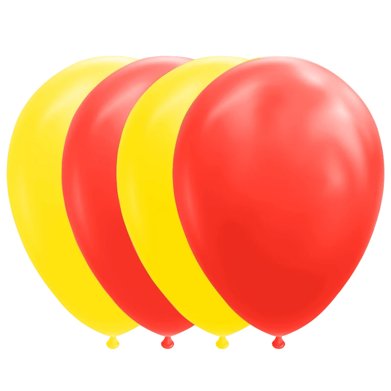 Rood Gele Ballonnen 30cm 10st