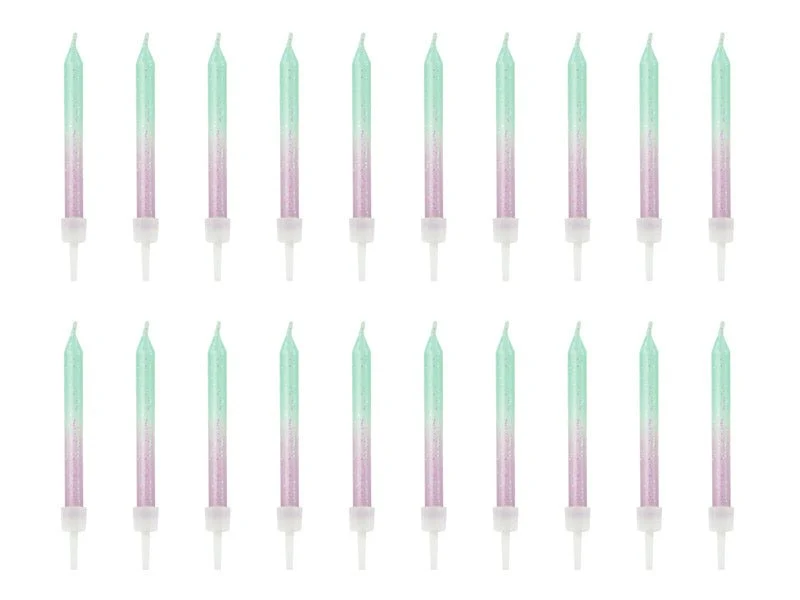 Kaarsjes Ombre 6cm 20st