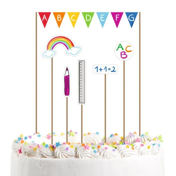 Back To School Taarttopper 20cm