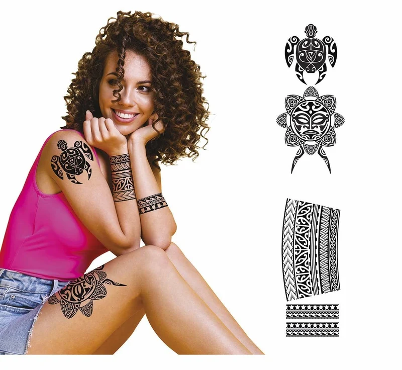Zwarte Nep Tattoos Dames