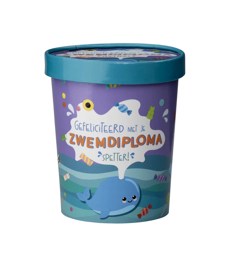 Snoepbakje Zwemdiploma 12cm