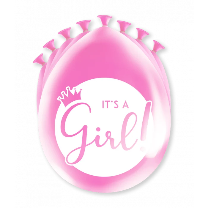 Ballonnen It'S A Girl 30cm 8st