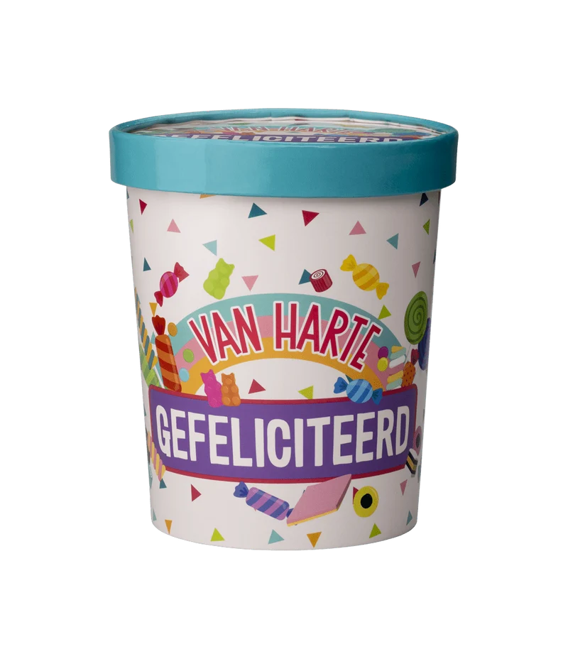 Snoepbakje Gefeliciteerd 12cm