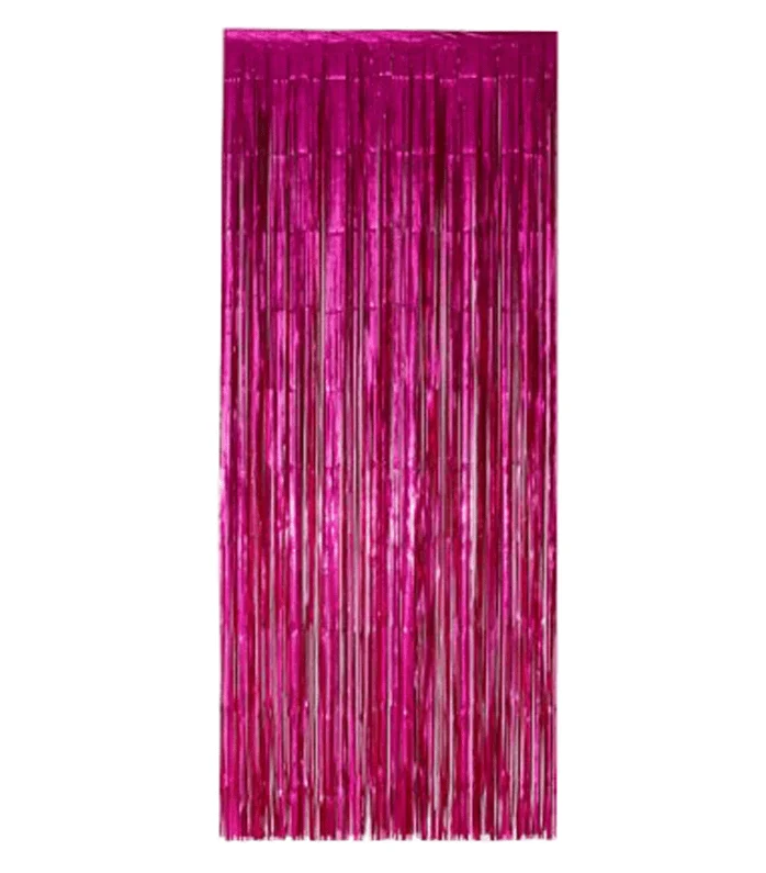 Fuchsia Deurgordijn Folie 2,4m