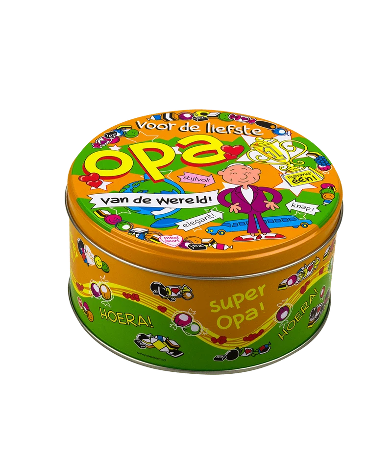 Snoeptrommel Opa 14cm