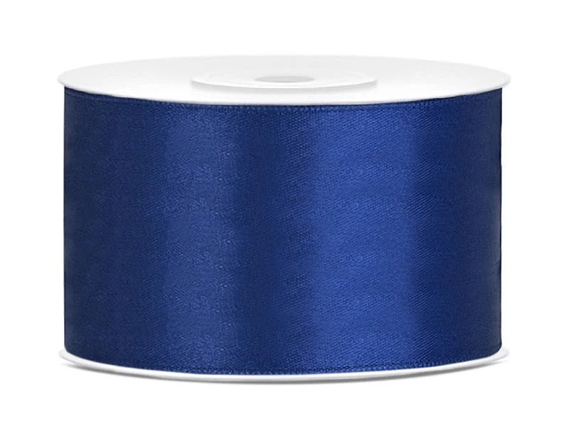 Satijn Lint Donkerblauw 38mm 25m