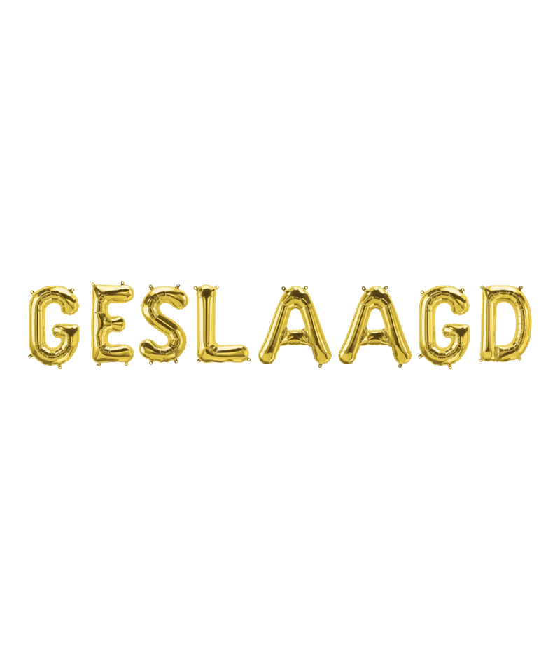 Gouden Ballonnen Set Geslaagd 1,9m