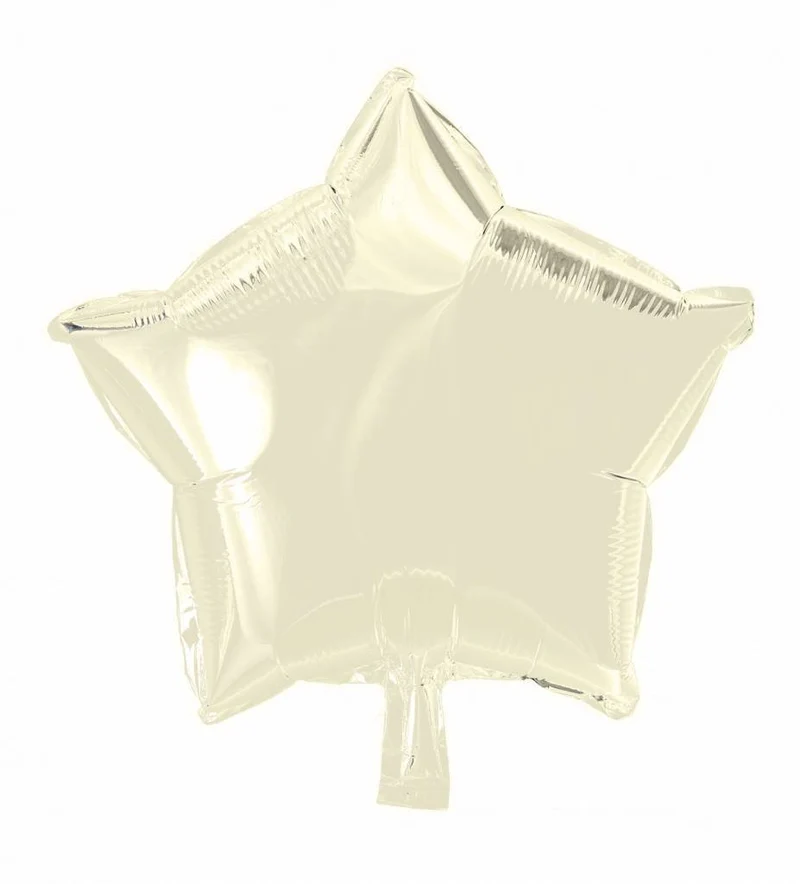 Helium Ballon Ster Ivoor 46cm leeg