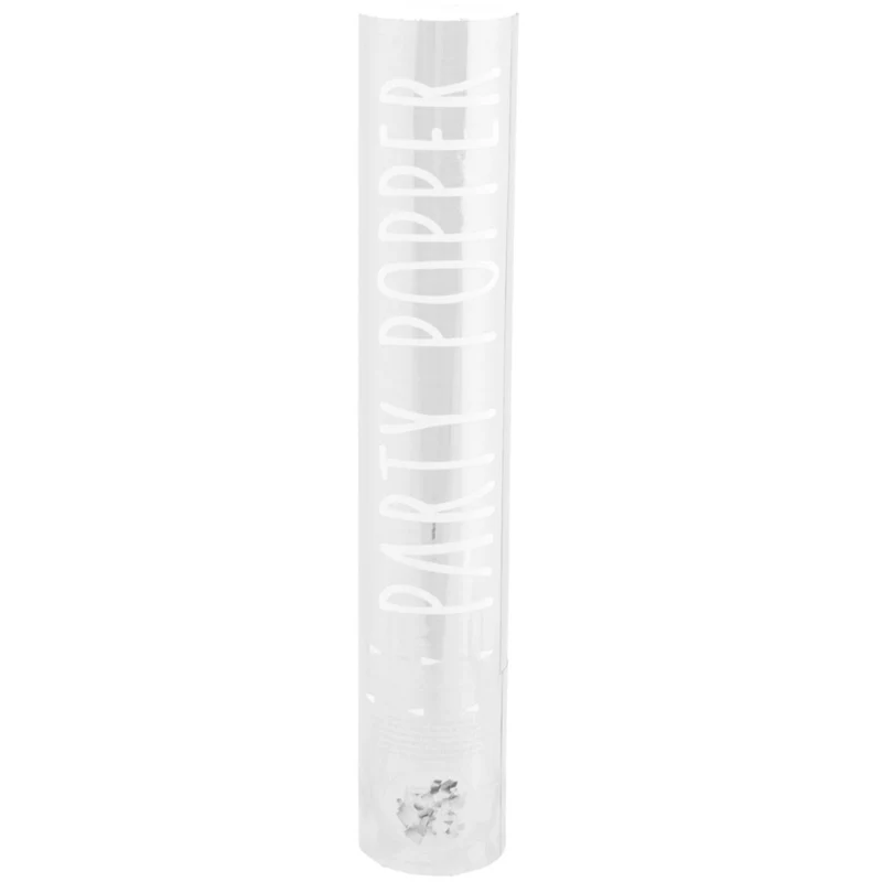 Confetti Kanon Zilver 28cm