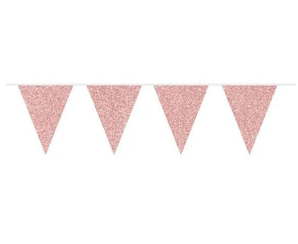 Rose Gouden Slingers Glitter 6m